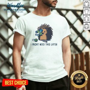 Hedgehog I Might Need This Later V-neck - Design by Wardtee.com