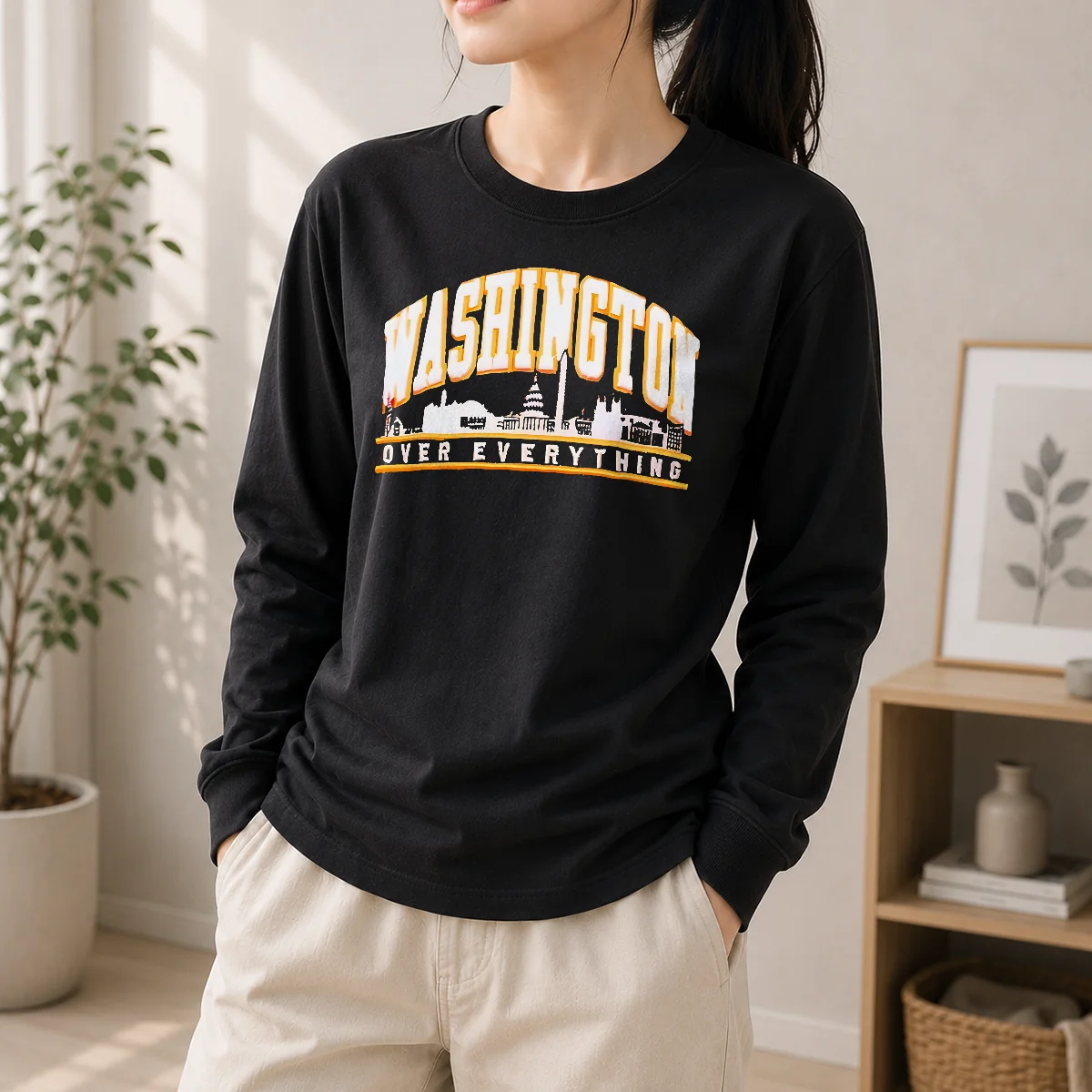 Good Washington Over Everything Skyline District Of Columbia Long Sleeve Shirt