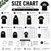 Size chart for Good Washington Over Everything Skyline District Of Columbia with measurements in inches and cm to help choose the right fit