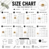 Size chart for Happy Premium Proud American Worker Labour Day 2026 Groovy Retro with measurements in inches and cm to help choose the right fit