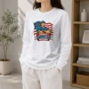 Hot Awesome Labour Day Proud American Worker Comic Long Sleeve Shirt