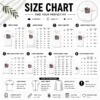 Size chart for Hot Awesome Labour Day Proud American Worker Comic with measurements in inches and cm to help choose the right fit