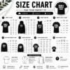 Size chart for Pretty I Am Not A Taxidermist But I Will Stuff Your Beaver Funny Adult Humor Slogan with measurements in inches and cm to help choose the right fit