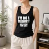 Pretty I Am Not A Taxidermist But I Will Stuff Your Beaver Funny Adult Humor Slogan Tank Top