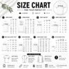 Size chart for Pretty If You Don'T Use A Condom Contraception Joke with measurements in inches and cm to help choose the right fit