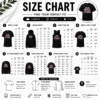 Size chart for Pretty Treat Her With Love And Compassion Kindness with measurements in inches and cm to help choose the right fit